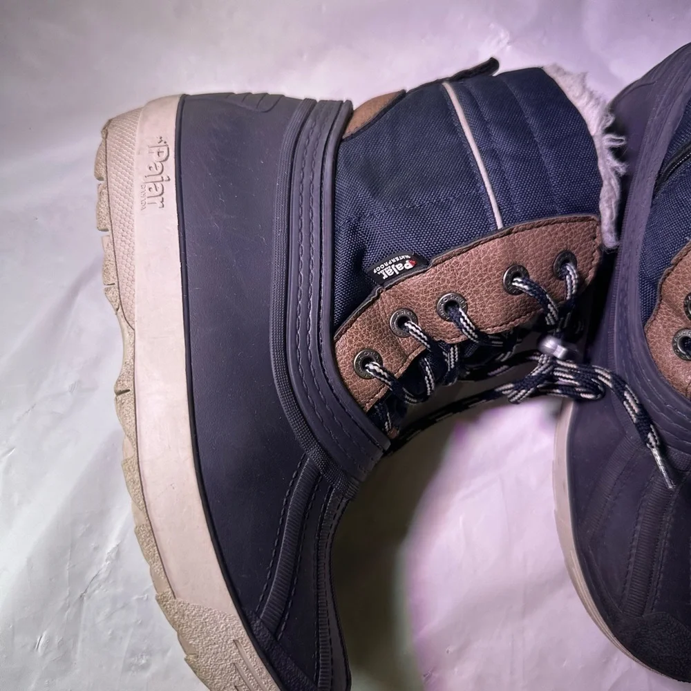 Pajar Black and Cream Winter Boots